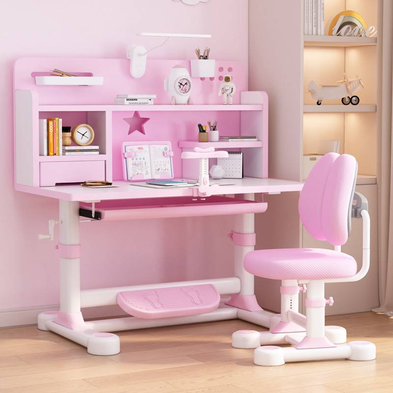 儿童学习桌家用书桌小学生写字台桌椅套装6岁到12岁写作业课桌椅