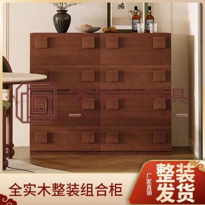 中古实木斗柜客厅靠墙储柜复餐边柜地无品牌/卡门柜古卧室床头物