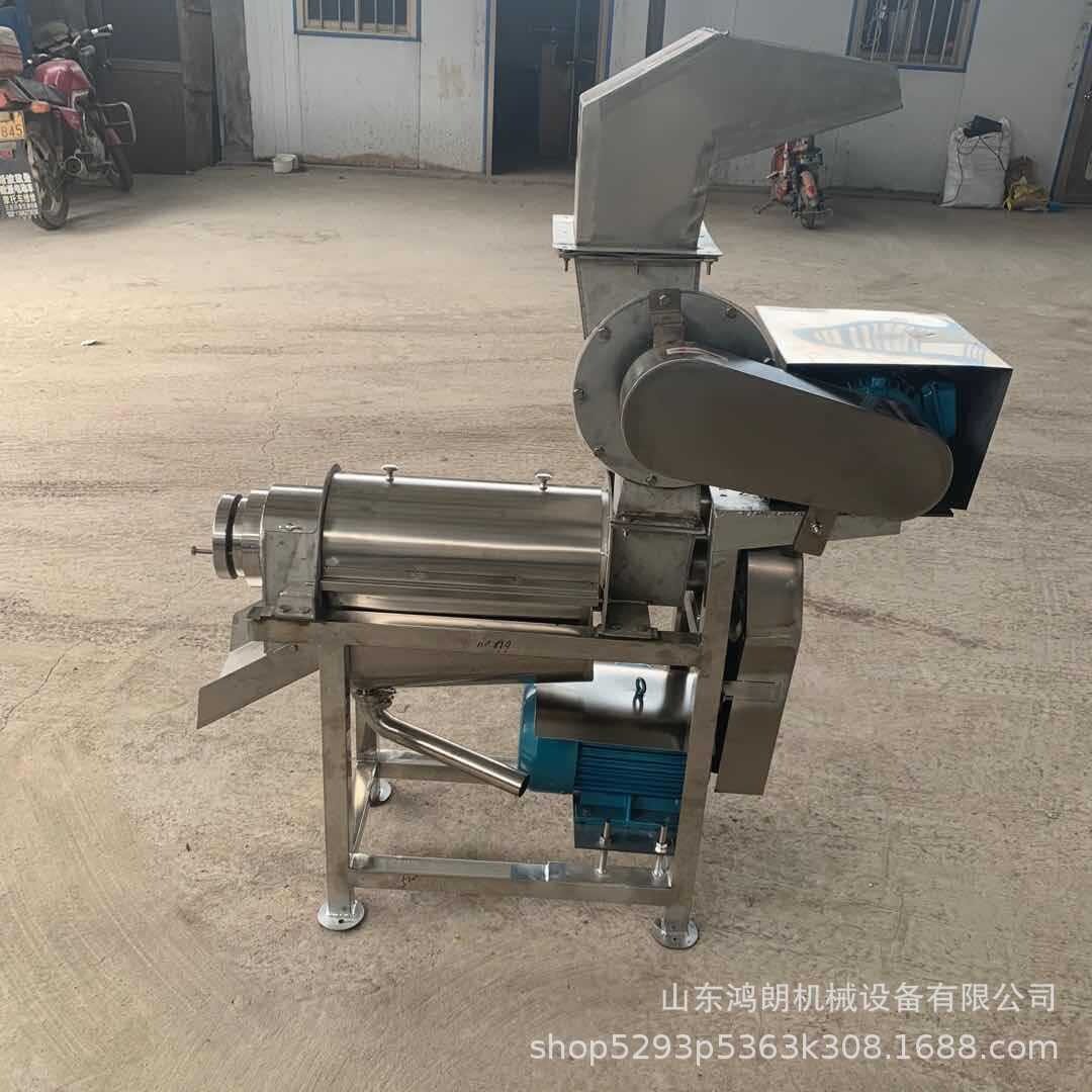清洗水果榨汁流水线大型不锈钢螺旋挤压打汁机 压榨打汁机