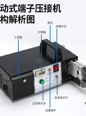 动压线钳EM6B2功自动子冷压端压接机压277线机电台式多能气动压接