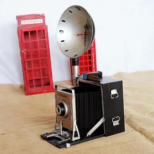 民国经典摆设老式闪灯光照相机无品牌/模型摆件电影院M拍具摄道ST