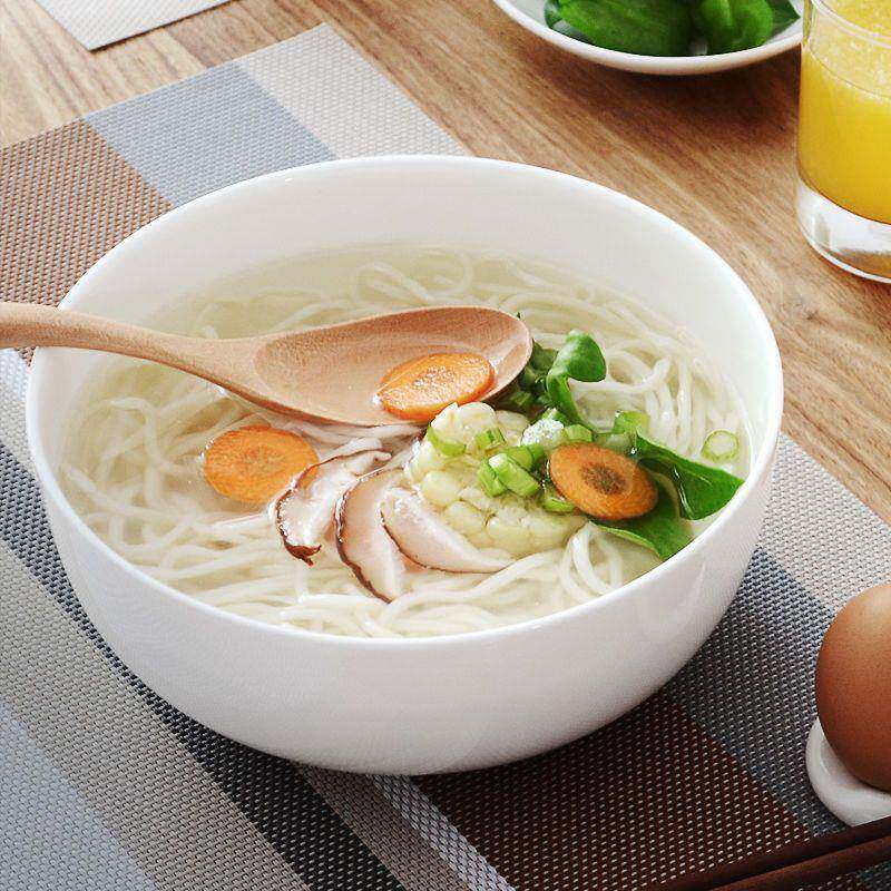 白色6/7用/8/9英大骨瓷大碗汤碗汤面90064914碗陶瓷家吃面寸碗号