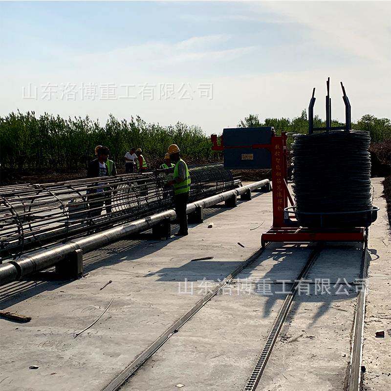 建筑行业海圆形钢筋笼绕筋机跨机大缠桥深孔桩DOJ筋半自动绑筋机