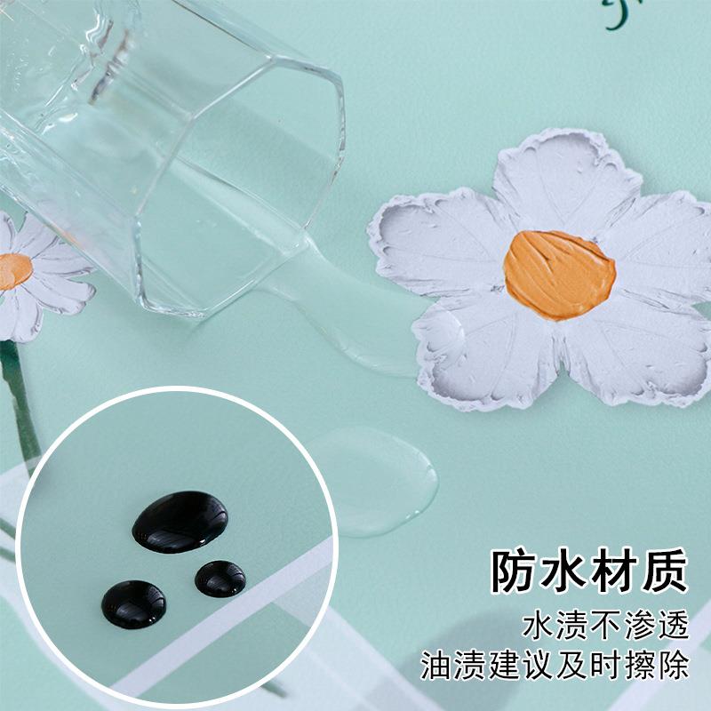 防长形烤桌火桌皮罩水防油防烫免洗家用餐桌布全包可擦电炉NGZ方