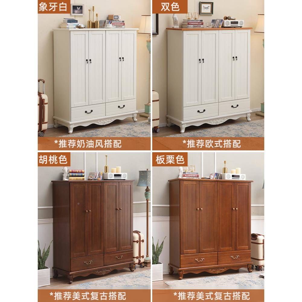 衣ft—衣柜靠实木式家用卧室墙置欧物收纳抽屉柜储F87J9SH6物柜对