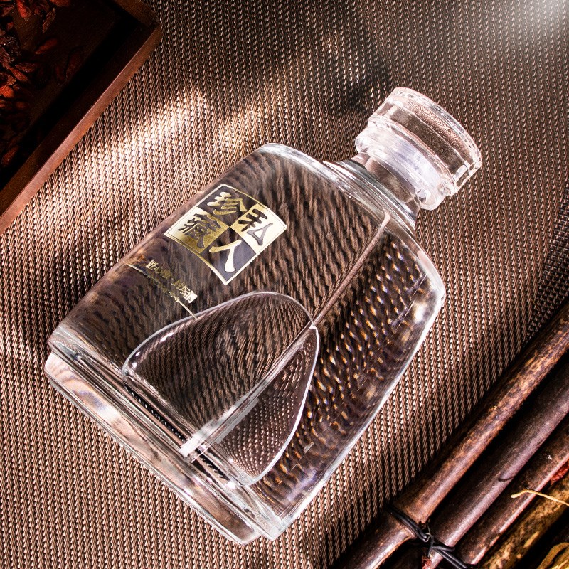 速发68玻璃白2酒瓶空瓶密散自酿二酒一斤分装封酒瓶子存储酒器