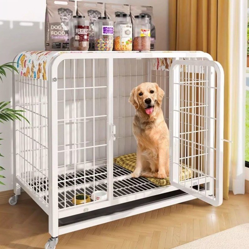 速发qy狗笼小型犬中型犬带室内犬迪所狗围栏柯基泰厕狗笼子狗窝