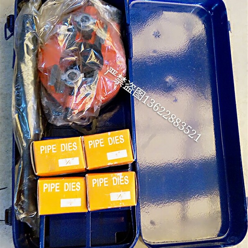 速发手锌铁水管绞牙器 器12型镀动水管绞丝1 水管攻牙器