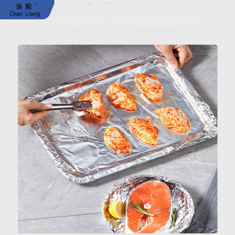 速发烧烤锡纸纸厚烘培烤肉锡纸锡箔纸包纸烤箱锡加家用商用油邮