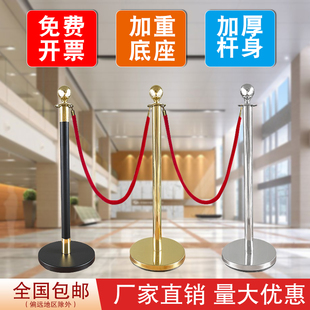 酒店隔离带 豪华礼宾杆挂绳不锈钢迎宾柱 警戒隔离线带柱银行护栏