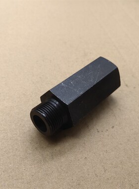 外丝M22*1.5-转内丝M22*1.5总长75Mm延长杆高压铁接头发黑2222