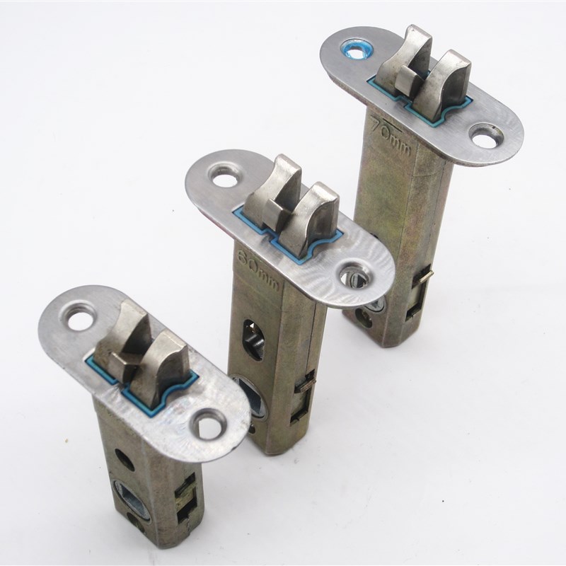 室内门锁芯房间门单锁舌卧室门执手锁锁体50mm60mm70mm塑钢门锁舌