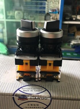 天博LAY39 LAY39C-11X/2按钮开关二档旋钮孔径22MM短柄