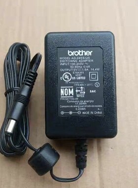 兄弟标签机PT-E115B/PT-2030/PT1280电源适配器9V1.6A/AD-24ES-US