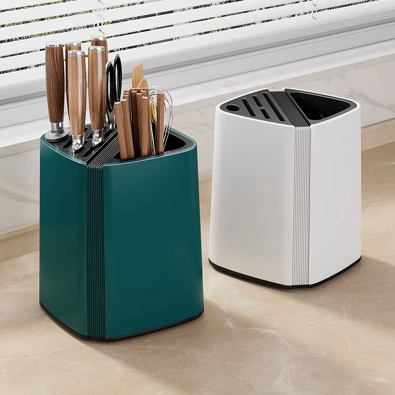 速发厨房旋转刀架置物多台面架功能筷子筒刀架用体收纳盒家一菜刀
