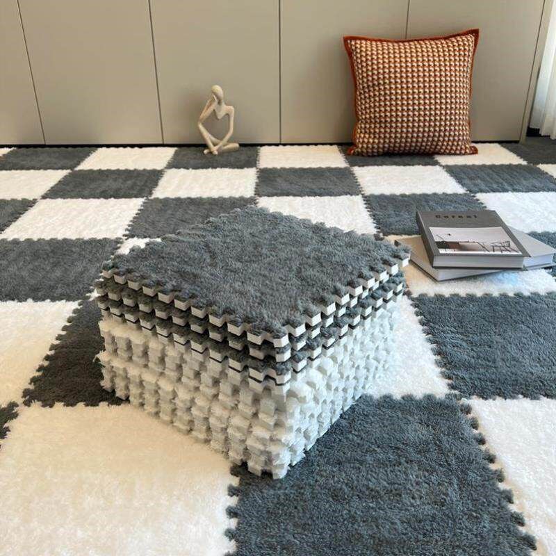 速发地毯地垫客厅可拼接毛绒卧室床边台飘窗房间全铺大面积自由裁