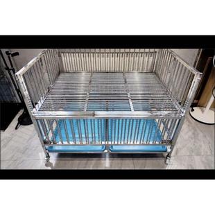 不锈钢宠物狗折叠款展示笼展台狗笼子产床中大型小型犬宠物店直播