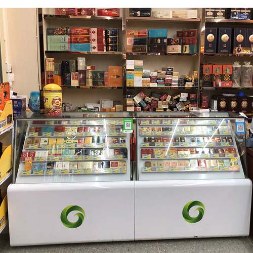 烟柜台香烟架子中国烟草展示柜背柜组合烟柜便利Q店超市收银柜台