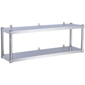 304厨房不锈钢双层三层壁挂式 置物架碗架调料挂墙U架锅吊架墙上架