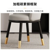 家用餐椅餐厅吃饭椅子轻奢高级感客厅餐桌椅O阳台休闲洽谈凳子靠