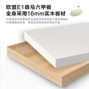 客厅家用电视机 奶油风电视柜茶几组合轻奢高x级感实木储物柜法式