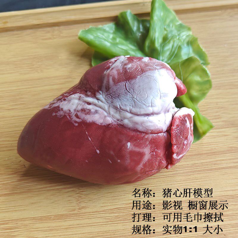仿真生猪肝猪心猪腰子猪蹄新鲜猪肉猪内脏模型演出.道具可定做