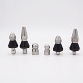 超高压清洗机洗车机前一后三下水道 管道K疏通头老鼠头通管道冲洗