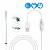 高清检耳镜耳道内k窥镜掏耳勺可视采耳仪器掏耳朵神器连接手机电