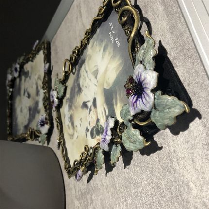 金属6寸相框摆台创意田园7寸欧式奢华复古免费R洗照片桌面像框相