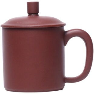 宜兴紫砂杯纯手工非陶瓷r带盖杯子小容量小号家用泡茶杯子男女士