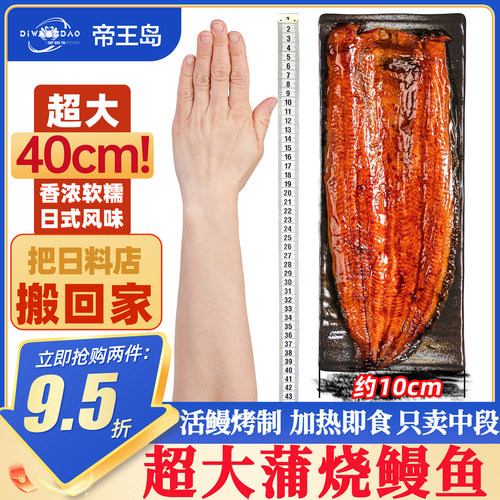 日式鳗鱼蒲烧新鲜活鳗烤制开袋加热即食整条鳗鱼饭寿司店同款商用
