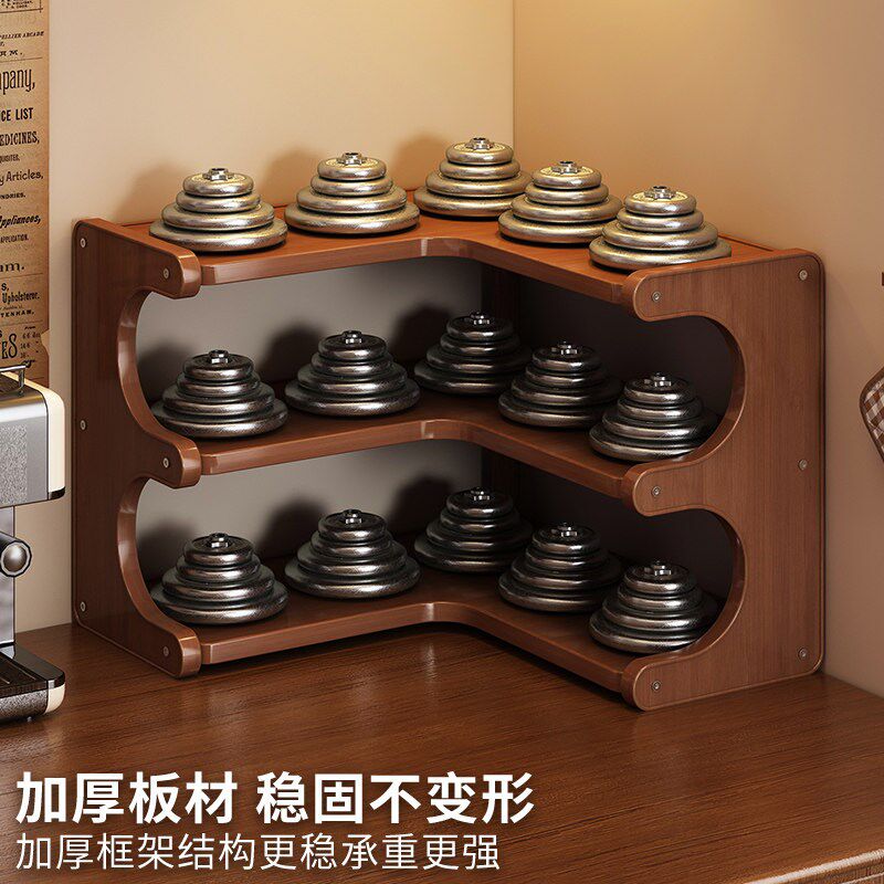 速发茶杯收纳层架桌面防尘多层小型置物架转角办公桌台面茶具茶壶