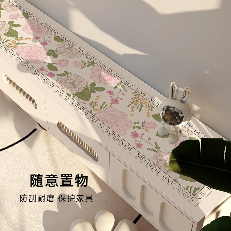速发电视柜桌垫长条防水防尘酒柜台面保护垫餐边柜防滑垫客厅茶几