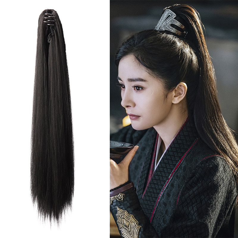 速发古装爪发虎杨抓夹马尾假夹汉服男士古风侠客发髻斛珠夫人口幂