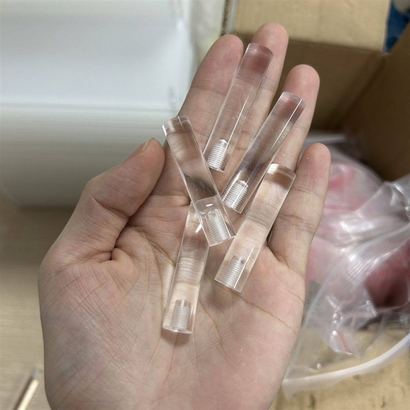 速发高透明亚克力实心圆型有机玻璃圆柱形攻牙打孔胶柱棒加工M4*1
