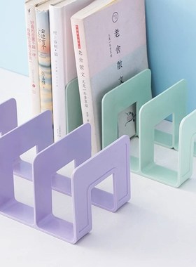 速发桌面书立架固定收纳架高中立生课桌书学书夹书书桌架置物架