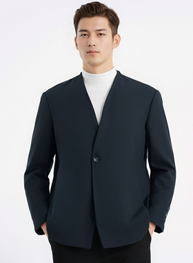 【XUBIAN】ShowTime CleanFit轻奢全羊毛极简手工V领男女同款西服