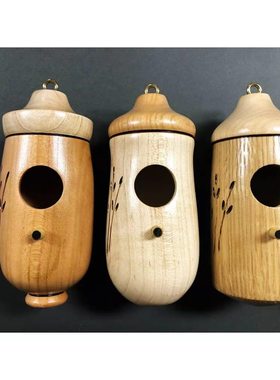 爆款 迷人的装饰蜂鸟屋喂鸟器Hummingbird House户外花园挂饰