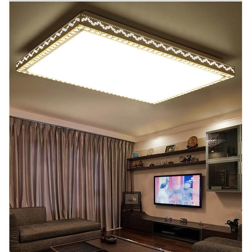 厂家直销简约现代吸客形厅灯方形客厅顶铁艺圆卧室圆舞吸顶长灯具