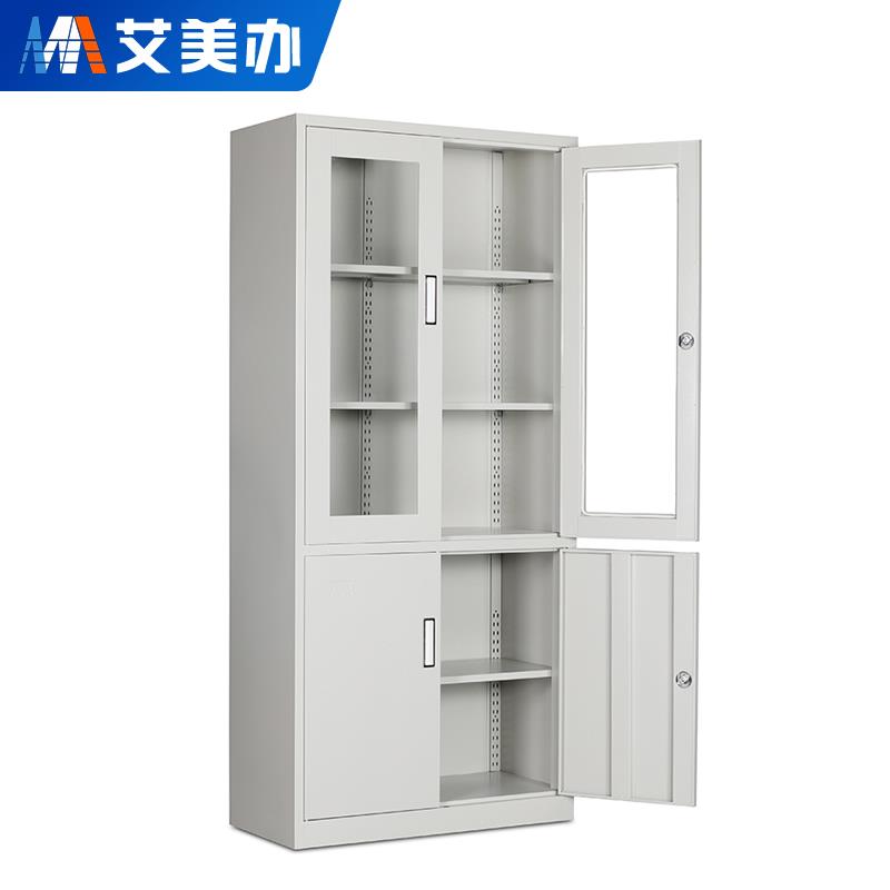 郑州办公文件柜家用书柜带锁铁皮资料档案凭证柜储物柜员工更衣柜