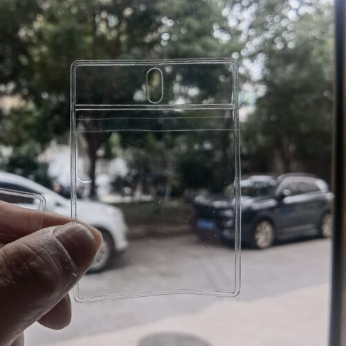 PVC透明打孔磨砂吊牌袋1000只