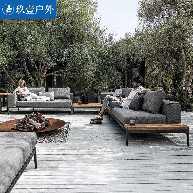 户外沙发院店藤椅艺休闲藤编网庭红家具阳酒台747藤实木设计师沙