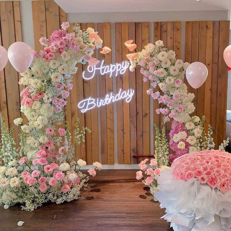 森系F7785795婚庆花架牛羊角牙分体弧形树枝拱门角子开月业装饰道