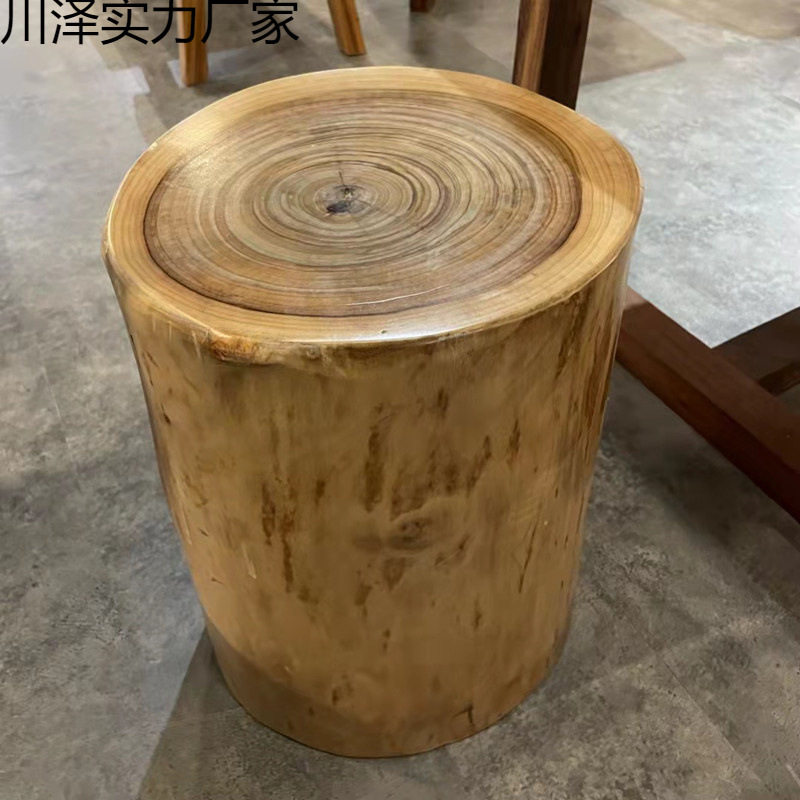 原木香樟木树墩树桩木桩凳坐凳子花架根茶几实木大底座墩子木墩