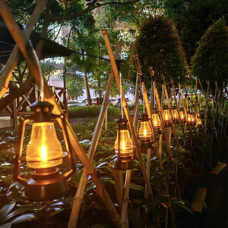 ld阳能灯串仿古煤油e灯民宿太户外装饰小马灯庭园灯太XTP阳能灯