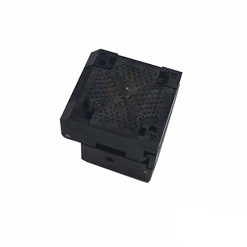HMILU厂家QFN20-0.5翻盖弹片测试座4X4芯片老化  QFN20编程座