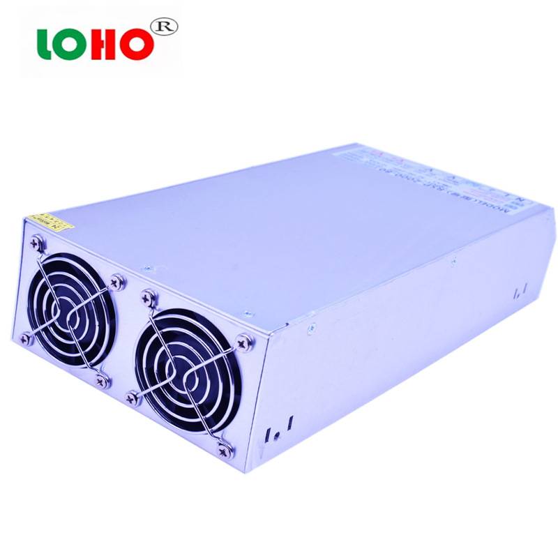 0~48V2000W开关电源24V36V60V80V130V150V220V 2000W直流工控电源