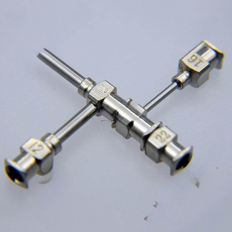 三管同1轴针皮头打印静针头电纺丝针咀熔湿法壳核芯中空融纤维