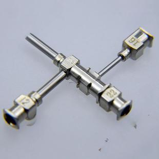 三管同1轴针皮头打印静针头电纺丝针咀熔湿法壳核芯中空融纤维