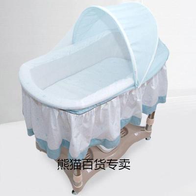 昩TYQ升加新寄托潮降上下摇电动婴儿摇篮床多功长能自动摇摇床汕